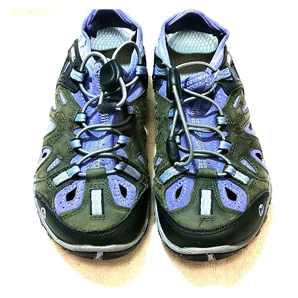 Merrell All Out Blaze Vibram Hiking Shoes Purple - Picture 1 of 8